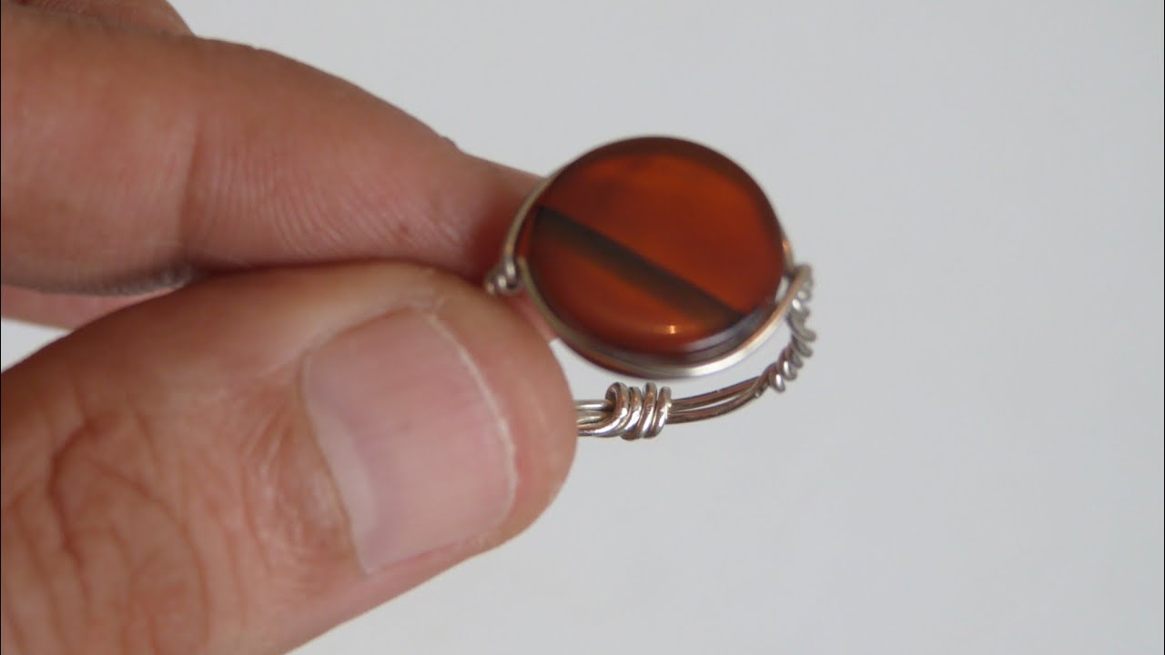 Learn how to make an easy and fast stone ring  Aprenda como fazer um anel com pedra fácil e rápido