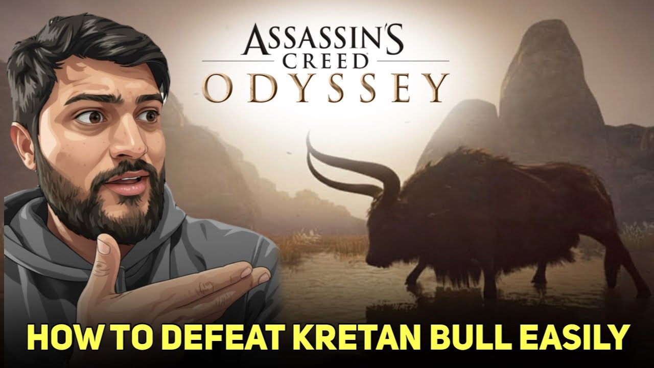 HOW TO DEFEAT KRETAN BULL EASILY 🐂 | Assasins Creed’s Odyssey 🥷 | Ps5 Gameplay 🎮