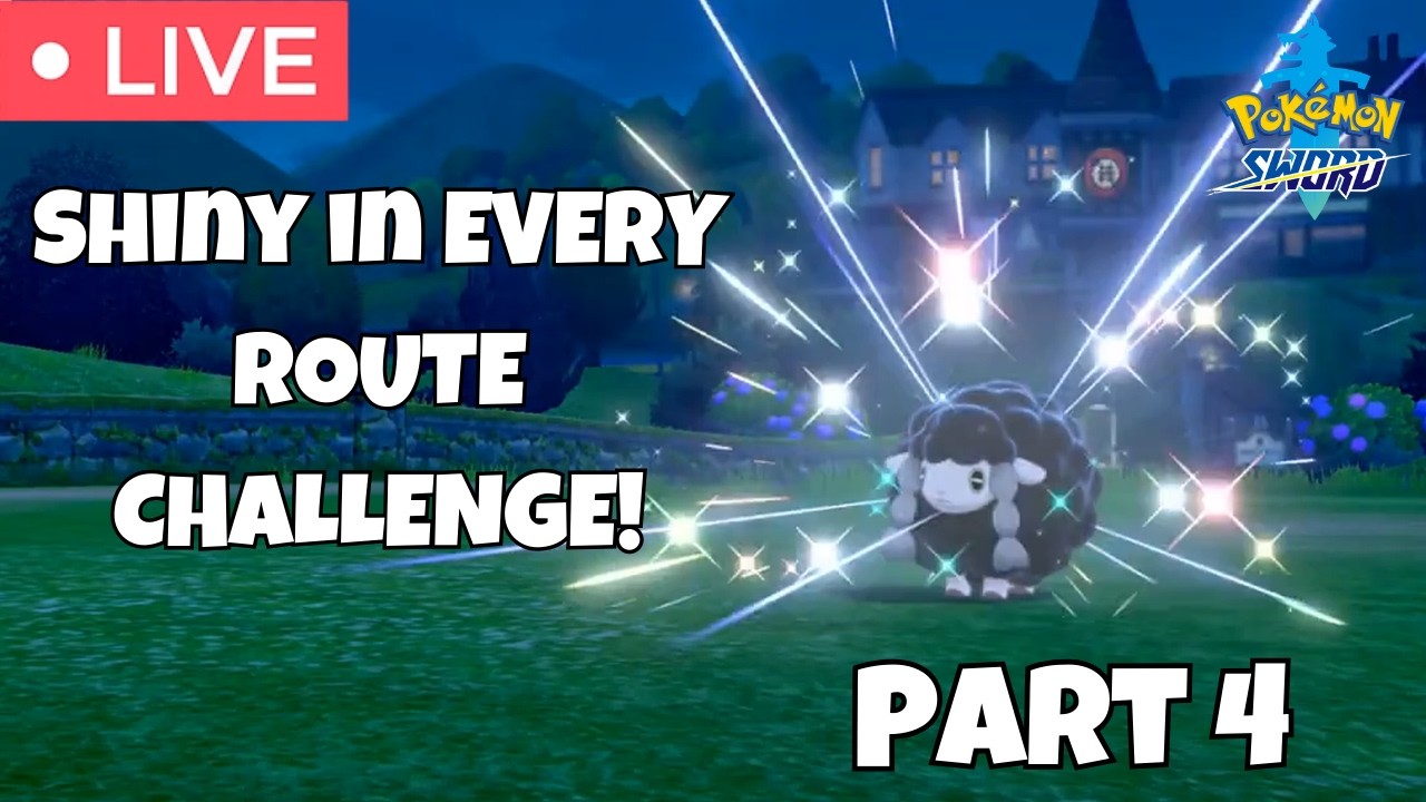 [LIVE] Pokemon Sword But Catch A Shiny In EVERY Route!