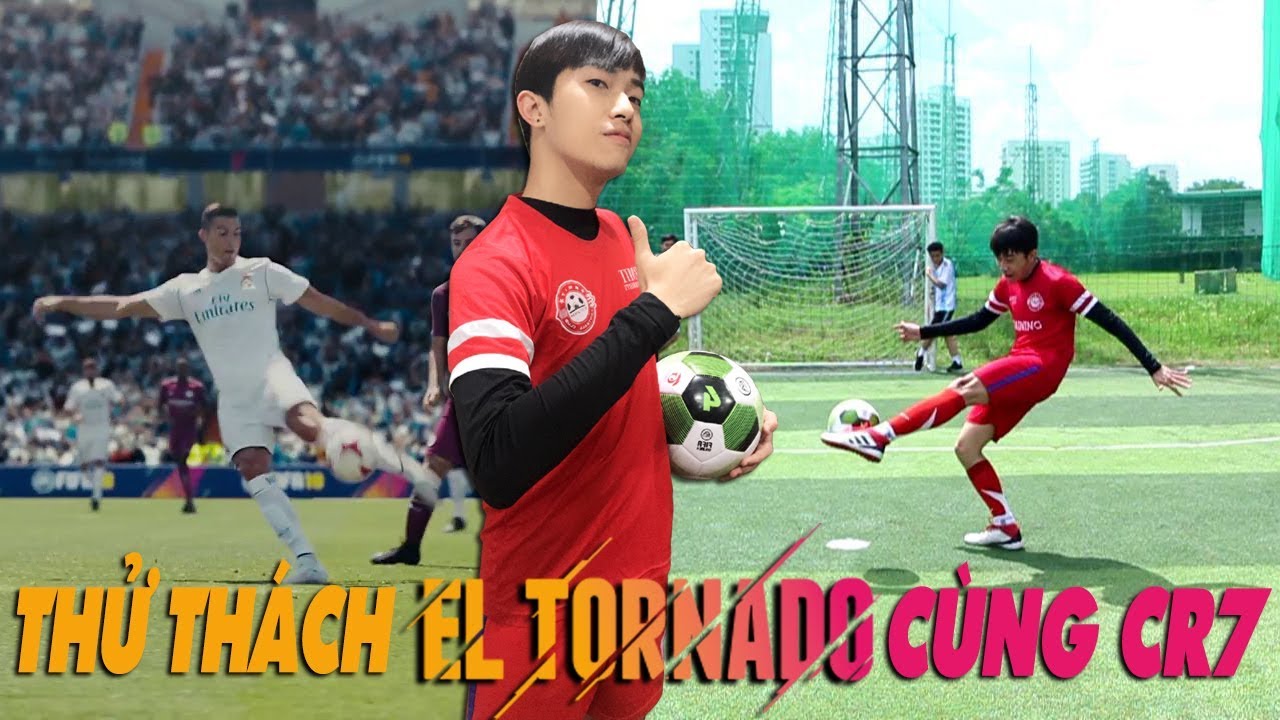CrisDevilGamer THỬ THÁCH EL TORNADO CÙNG CR7