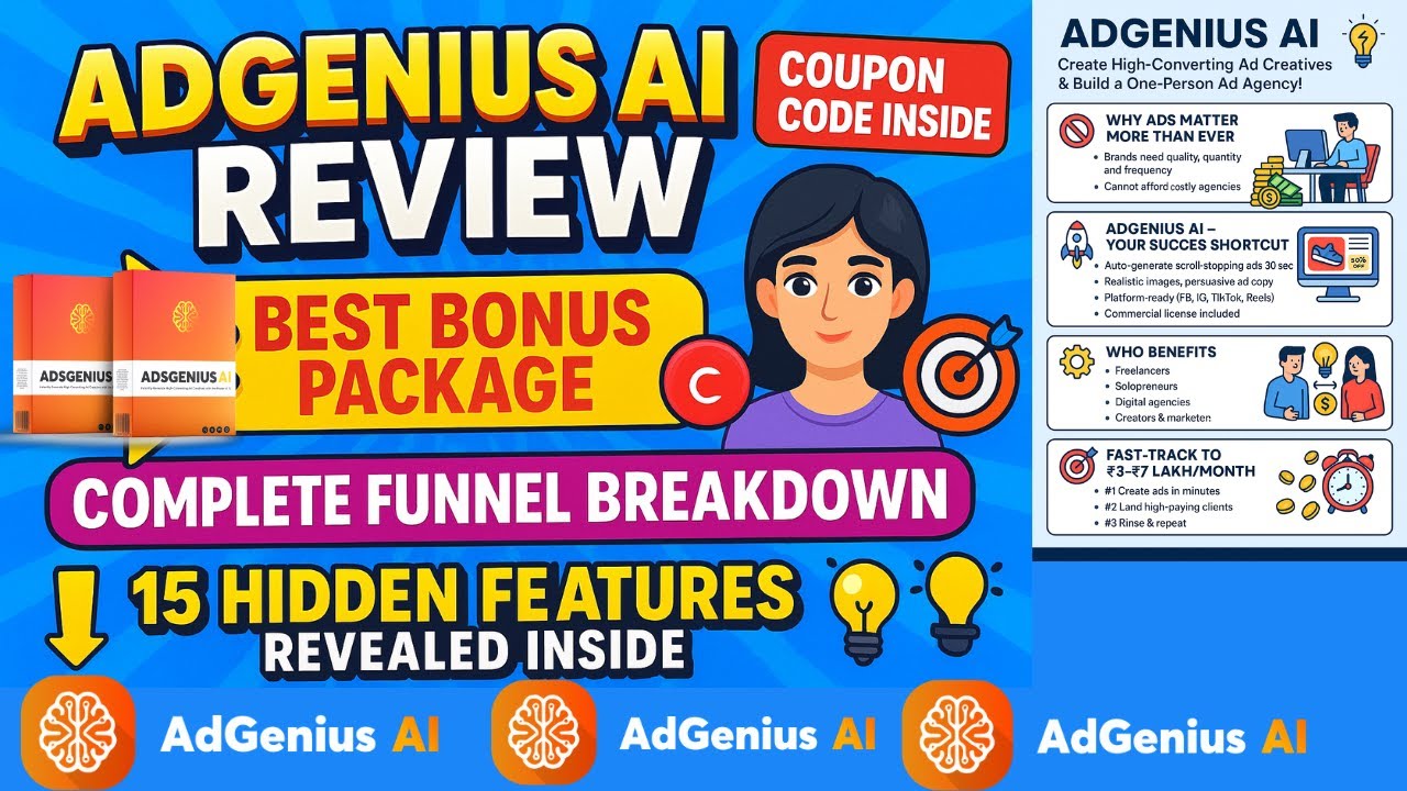 AdGenius AI Review | AdGenius Review | 🎯Create Winning Ad Copy And Ad Creatives In Minutes