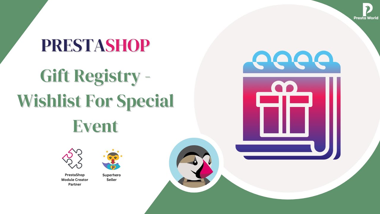 Gift Registry - Wishlist For Special Event | PrestaShop Plugin