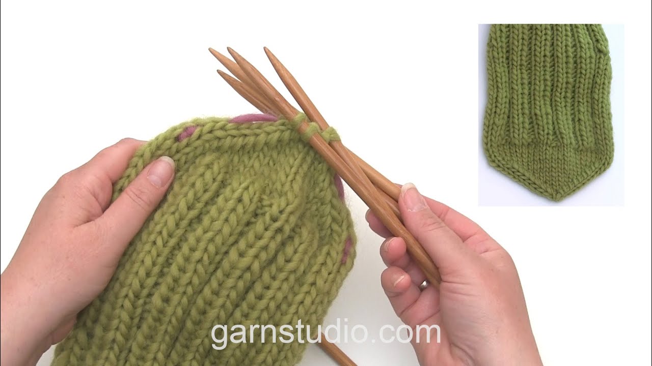 How to decrease for the toe on a knitted sock