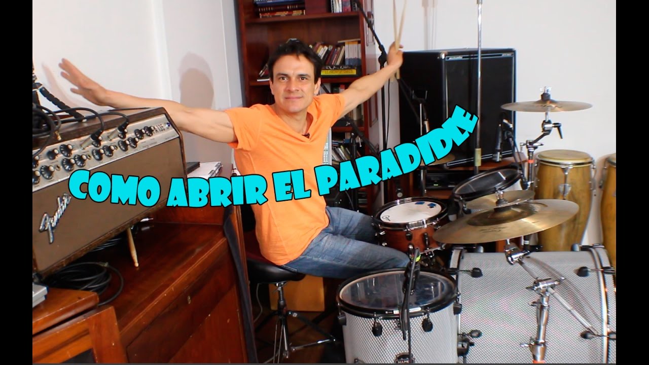 Como abrir el paradidle (en fills y en groove)