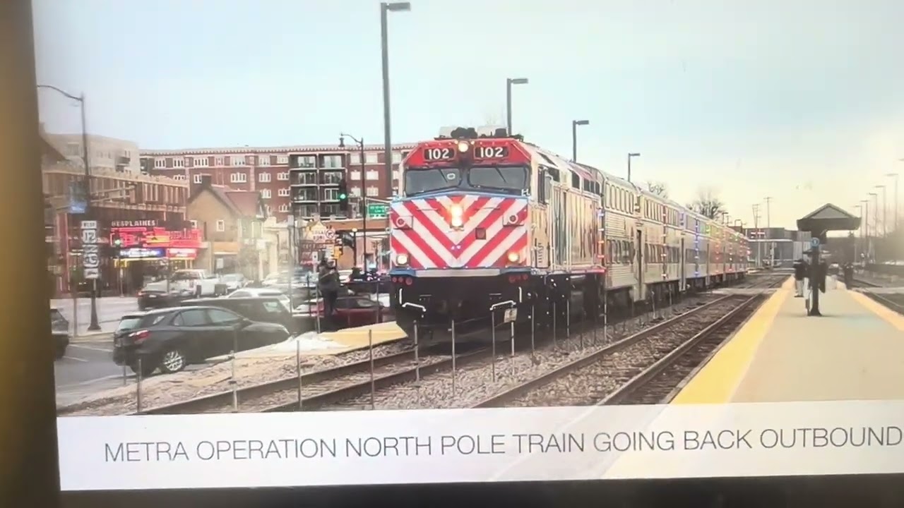 Metra Operation North Pole 2025 plus Metra can car reversed and horn