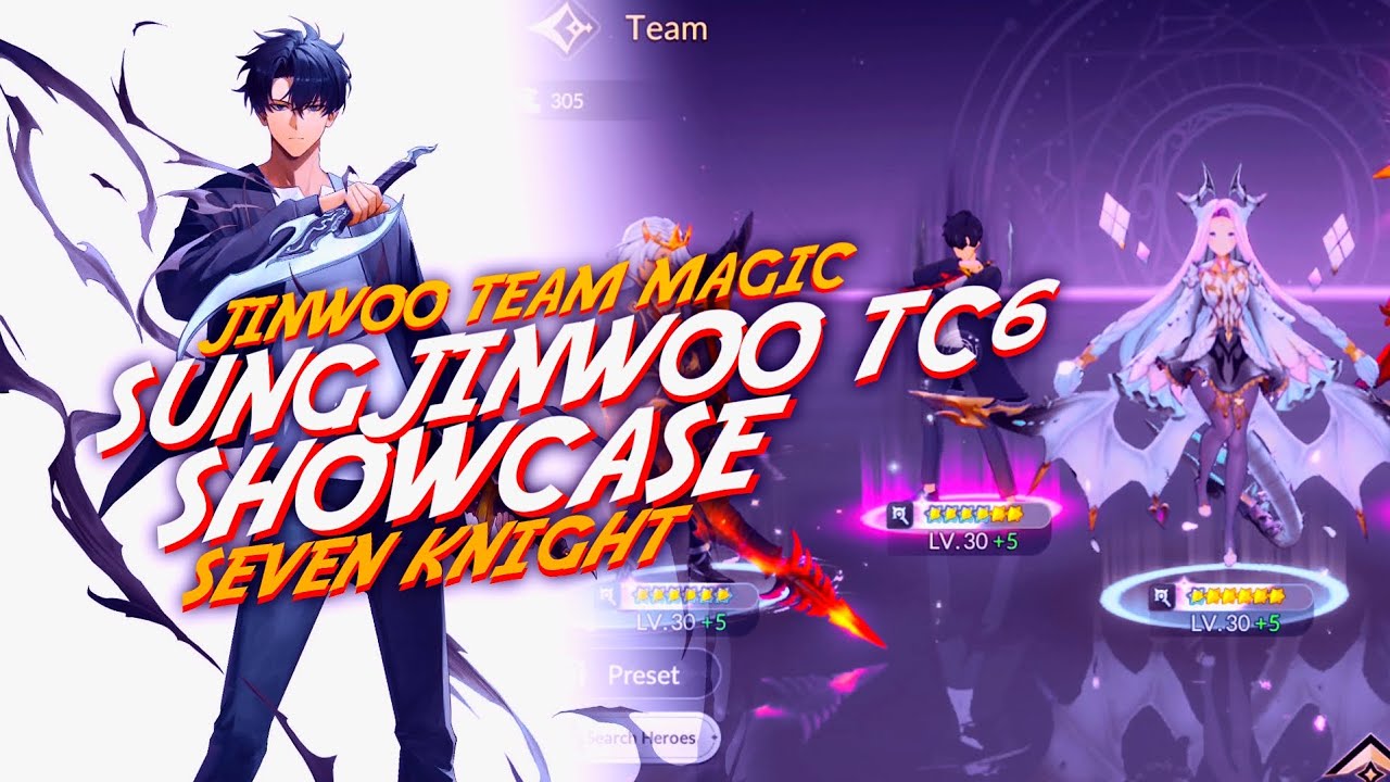 Solo Leveling Collab | Sung Jinwoo TC6 Build and Showcase | Seven Knights Rebirth