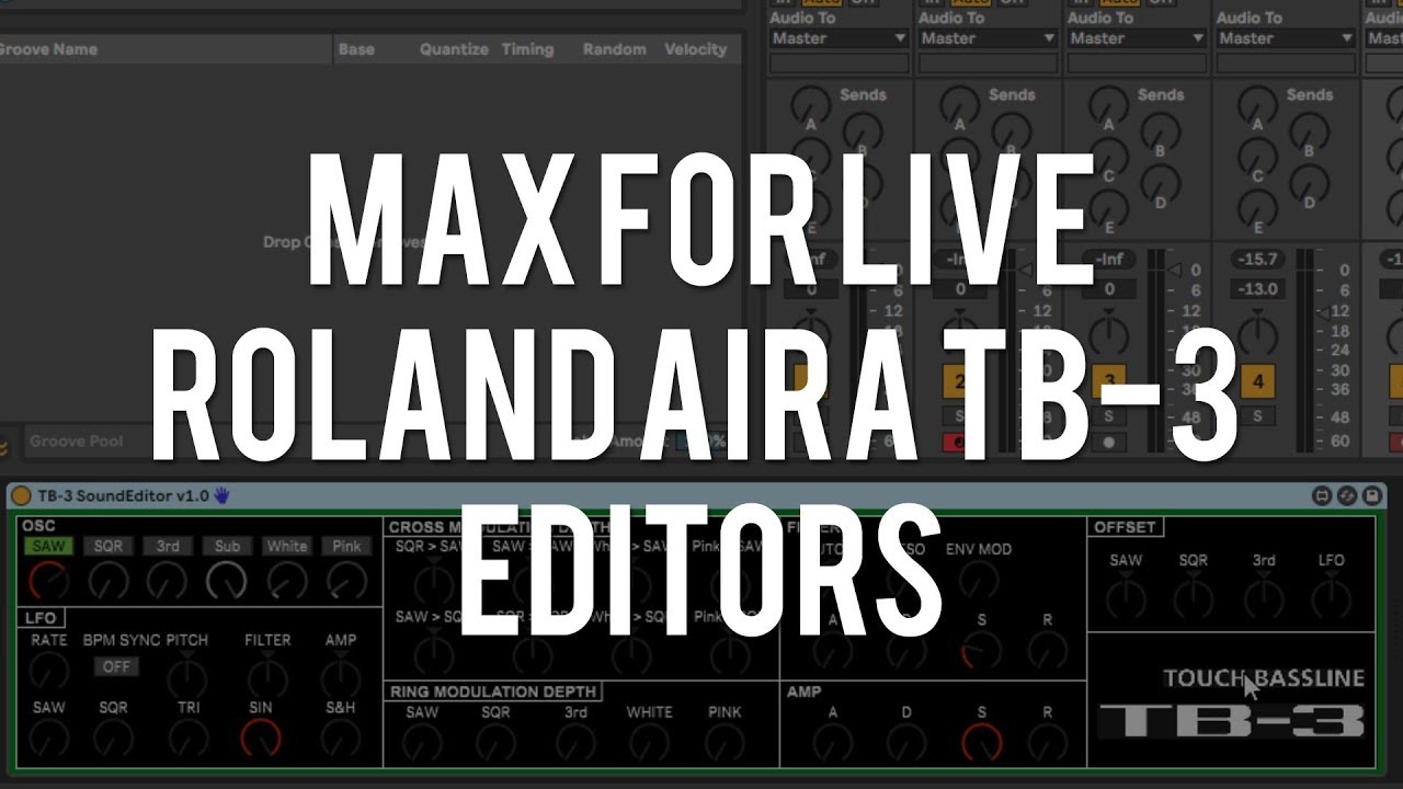 Roland AIRA TB-3 Editor - Max For Live Devices - Ableton Live