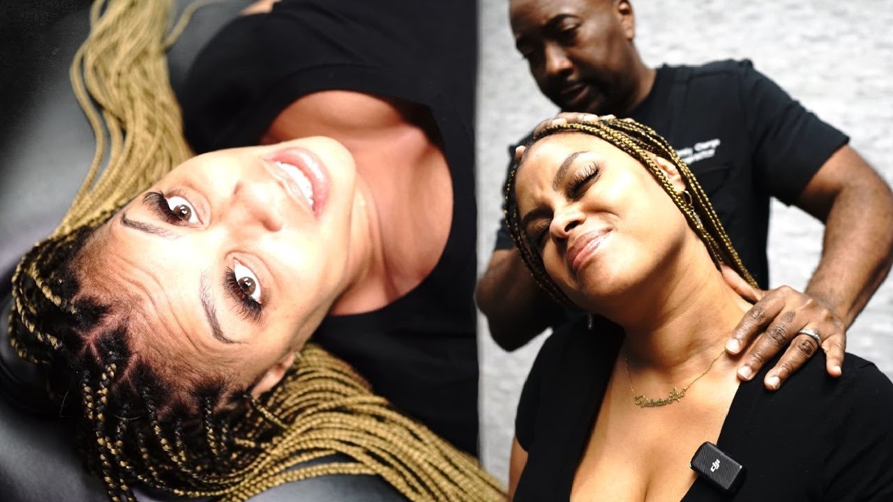 Follow-up Chiropractic Visit - Full body Neck-Back cracking adjustments - ASMR stretches - Massage.
