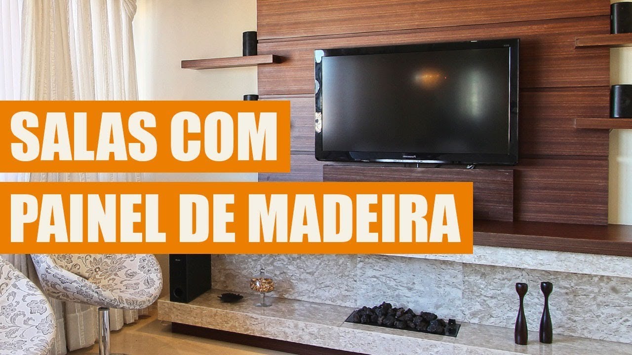 50 SALAS COM PAINEL DE MADEIRA PARA SE INSPIRAR