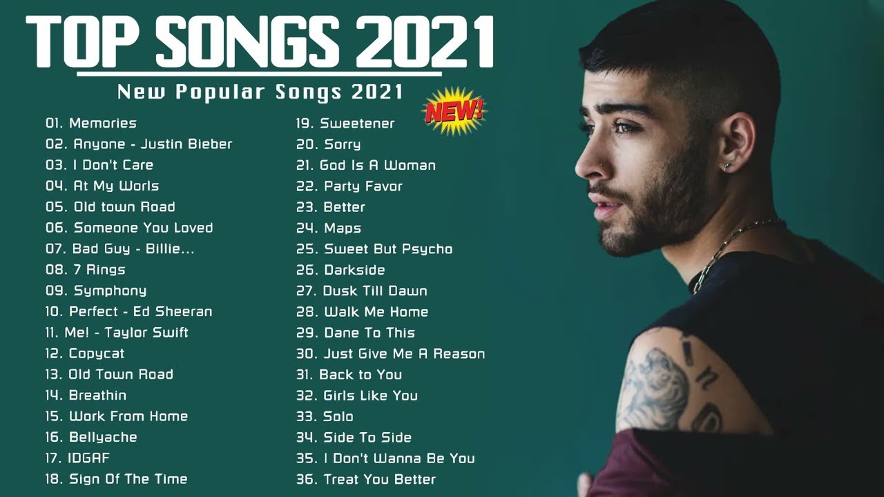 Pop Hits 2021 - Ariana Grande, Rihanna, Maroon 5, Katy Perry, Bruno mars, Ed Sheeran, Charlie Puth