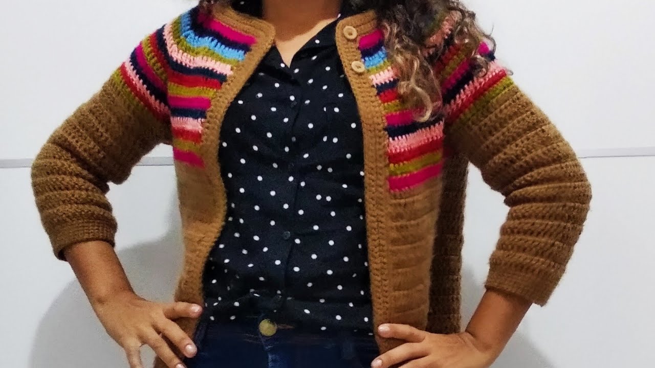 Casaco de crochê super fácil de fazer.❤️