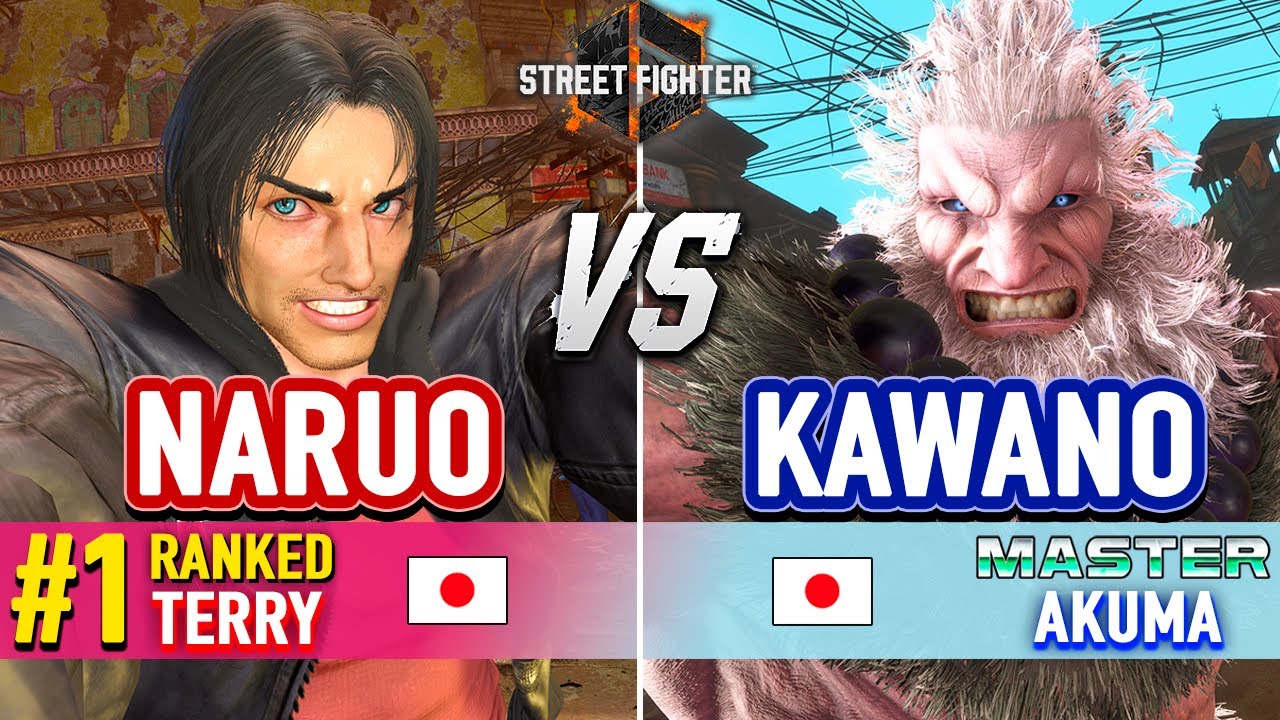 SF6 🔥 NARUO (#1 Ranked Terry) vs KAWANO (Akuma) 🔥 Street Fighter 6 High Level Gameplay