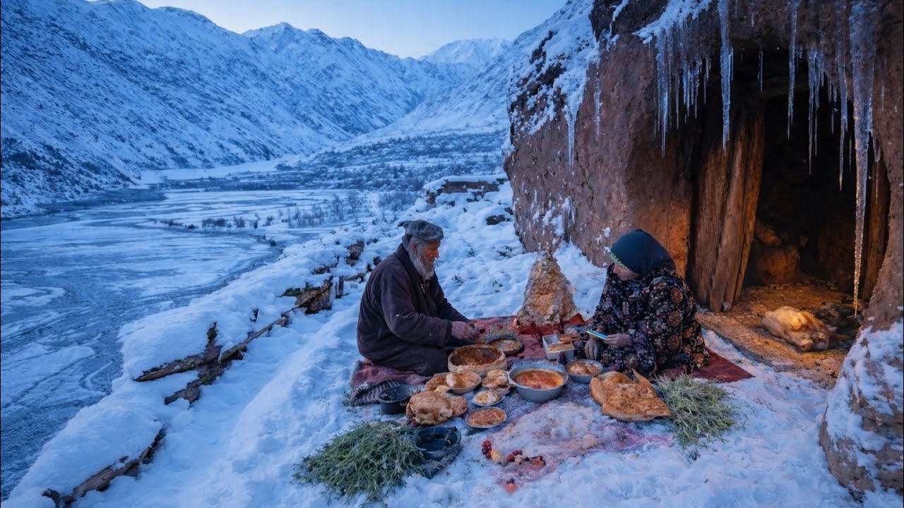 The beauty of life in the village / Life in a cave