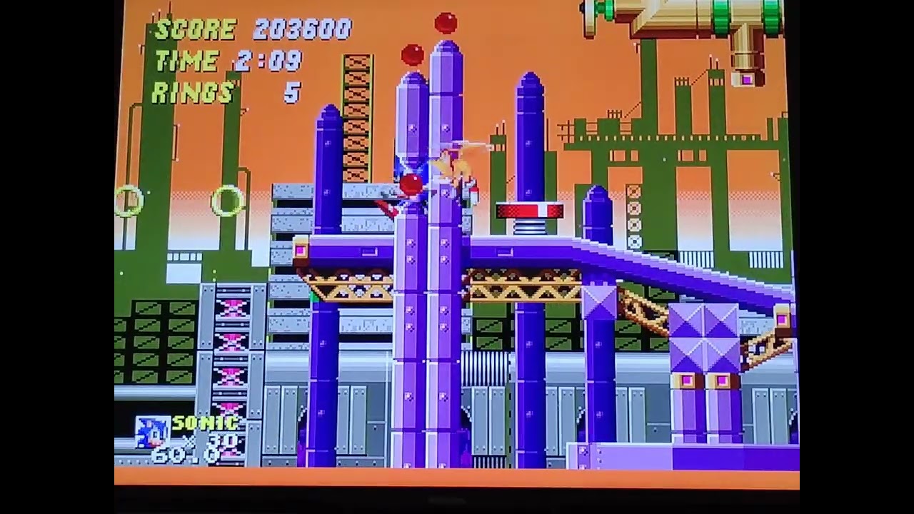 Sonic 02 - Oil - Act 2 - Games dos anos 90 - Sega Mega Drive