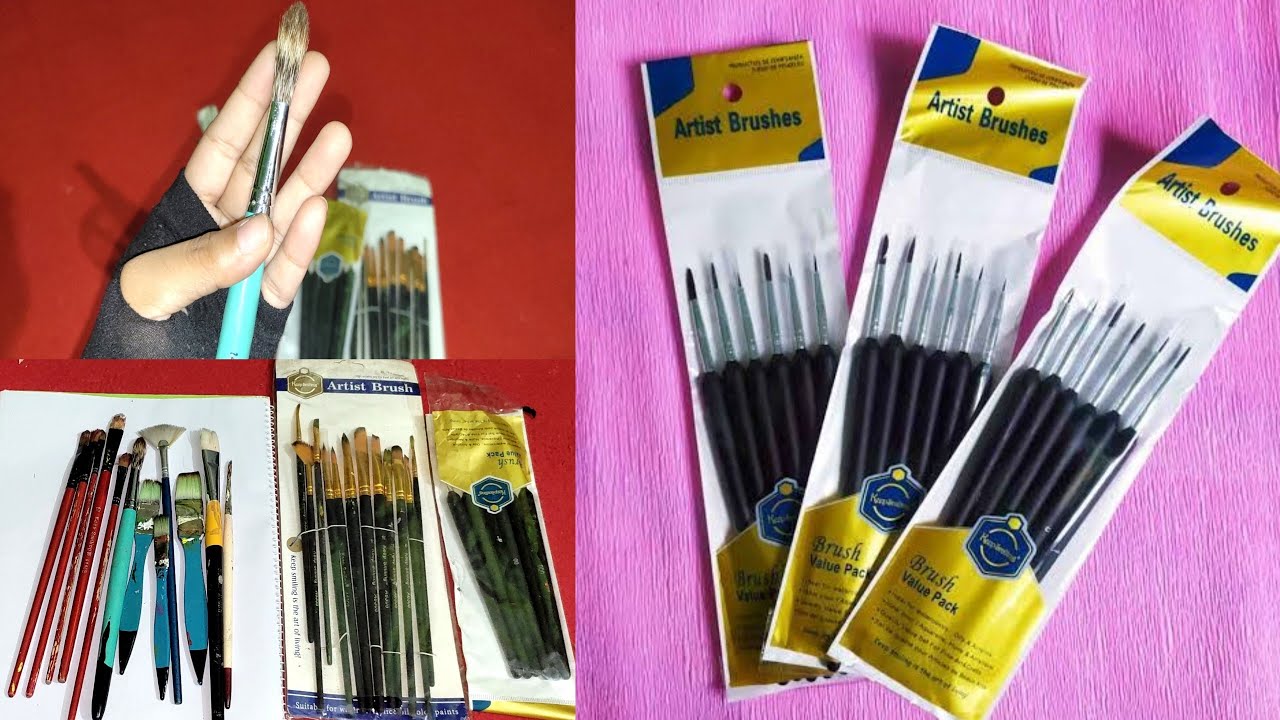বিভিন্ন ধরণের ব্রাশের দাম ও ব্যবহার||Hand Paint Brush price in BD||হ্যান্ডপেইন্ট করার তুলি