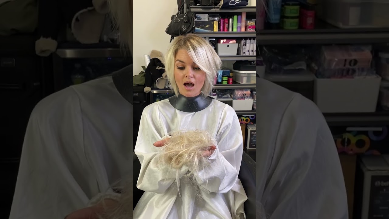 Blonde Balayage & Bob Haircut with 