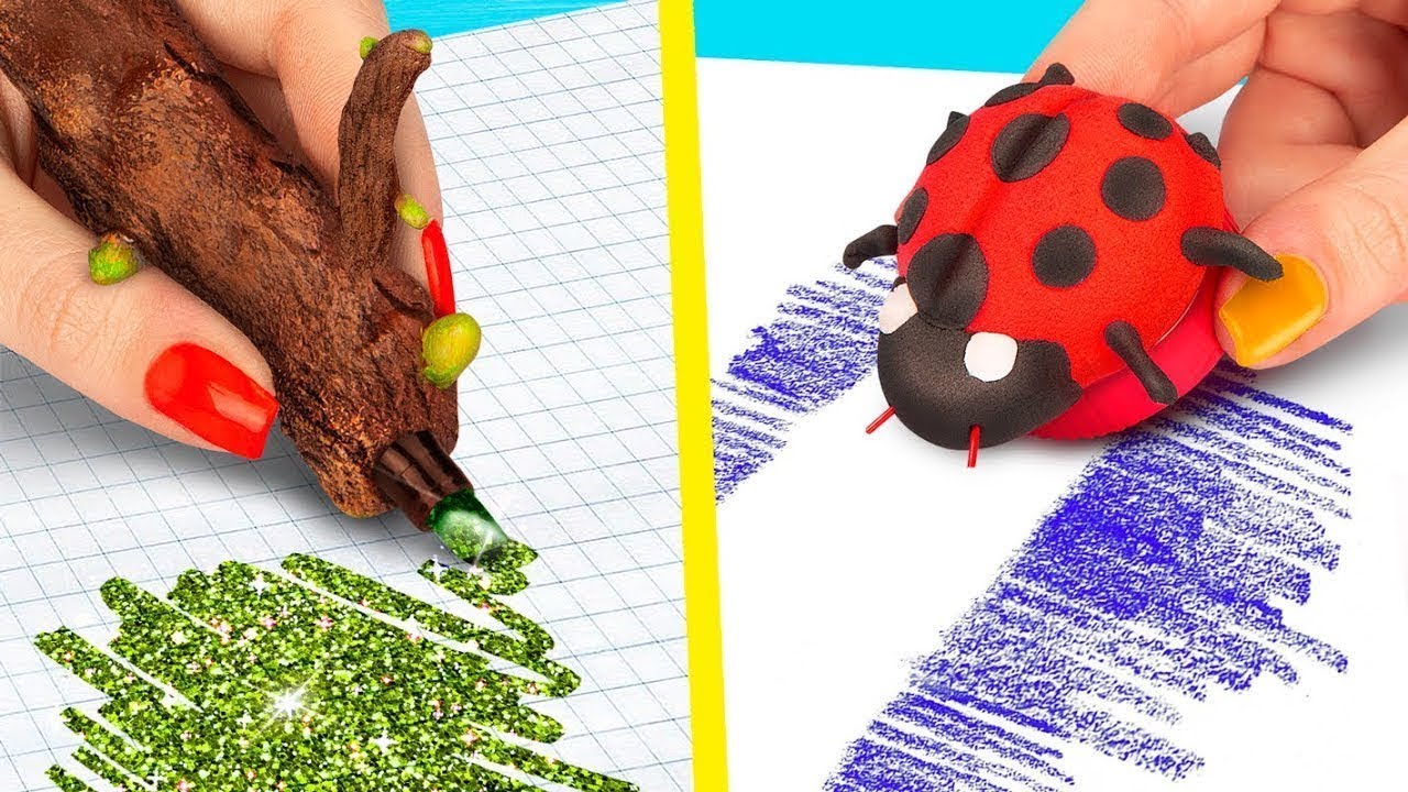 10 DIVERTENTI MATERIALE SCOLASTICO FAI DA TE PER ARTICOLI PRIMAVERILI