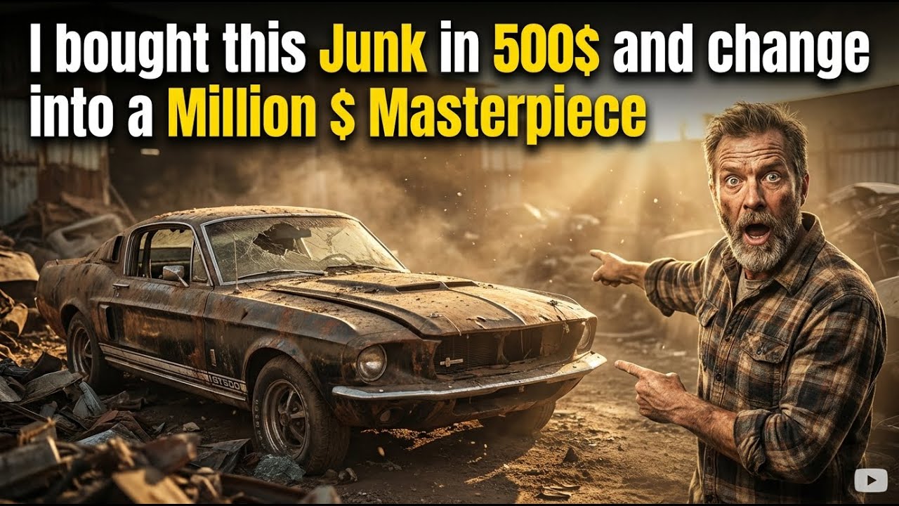 ASMR Car Restoration: 1967 Shelby GT500 from Abandoned Condition to Looking New