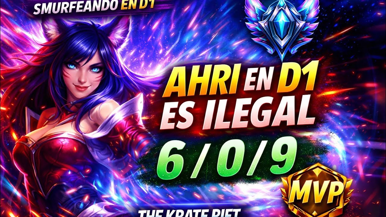 Ahri rota? Carreando ando MVP - Wild Rift