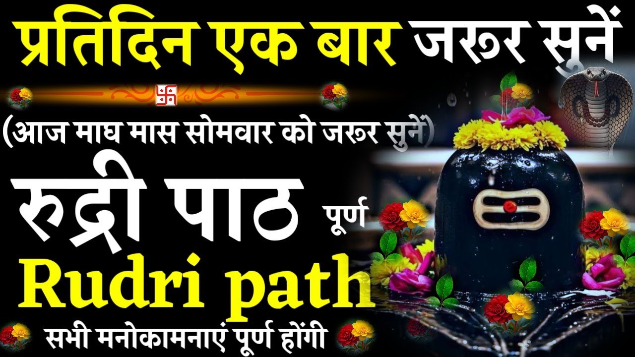 Rudri path || रुद्री पाठ|प्रतिदिन एक बार जरूर सुनें|#@pujapathmantrastotra_shakti9 #rudripath #shiv 
