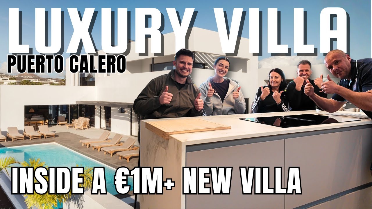 😲INSIDE LOOK at a &euro;1M+ Villa in Lanzarote! WOW! | Villa Cristelle Puerto Calero Millionaires Marina.