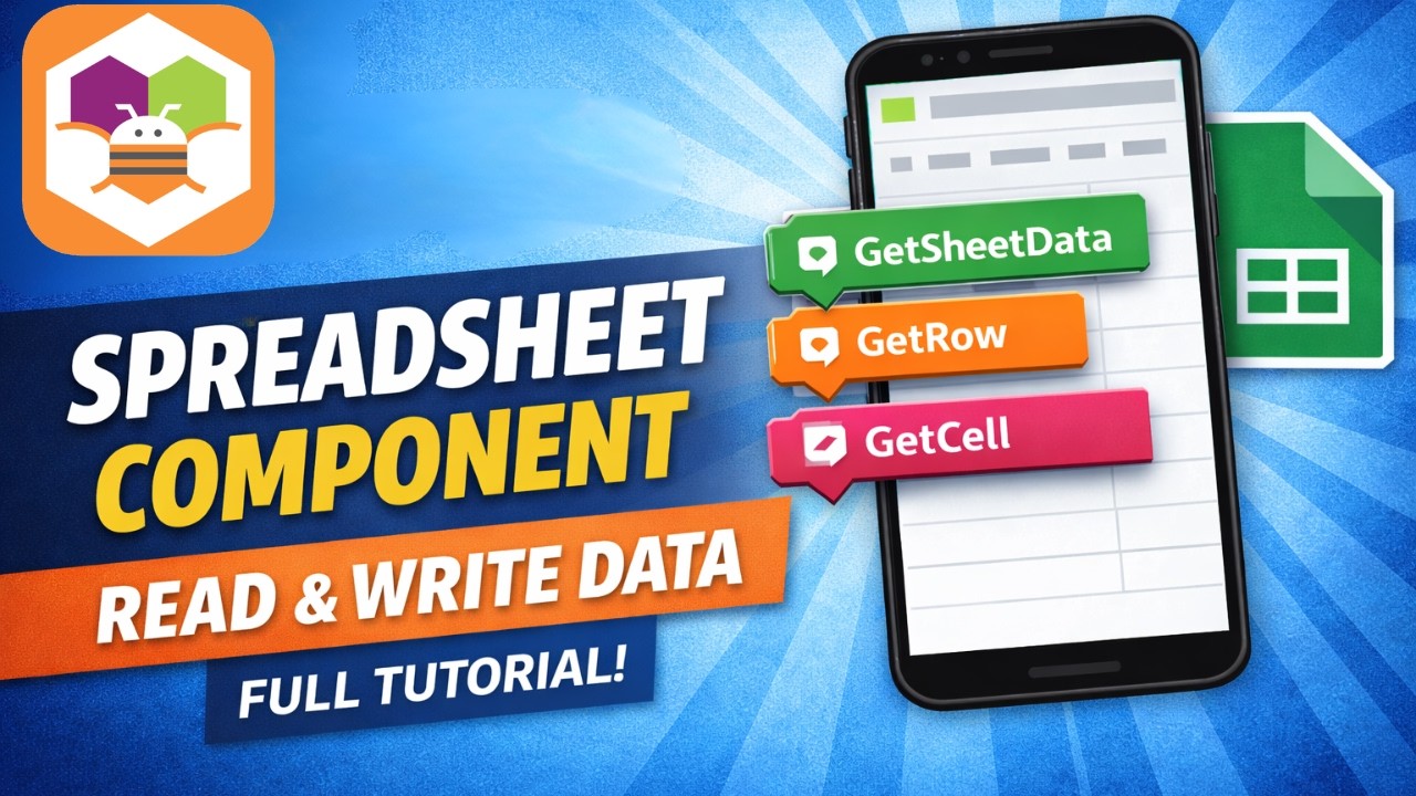 Read & Write Data from Google Sheets | Spreadsheet Component | MIT App Inventor.