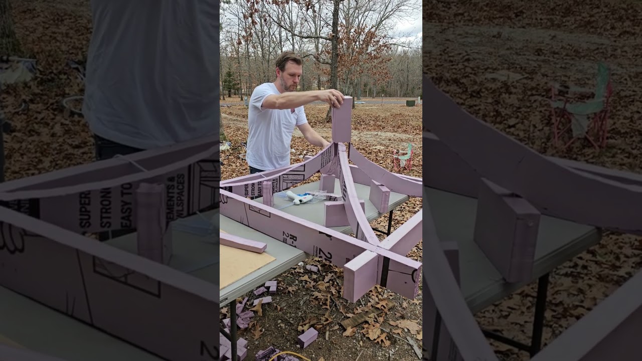 Building the Pagoda for our 2023 Christmas Parade Float