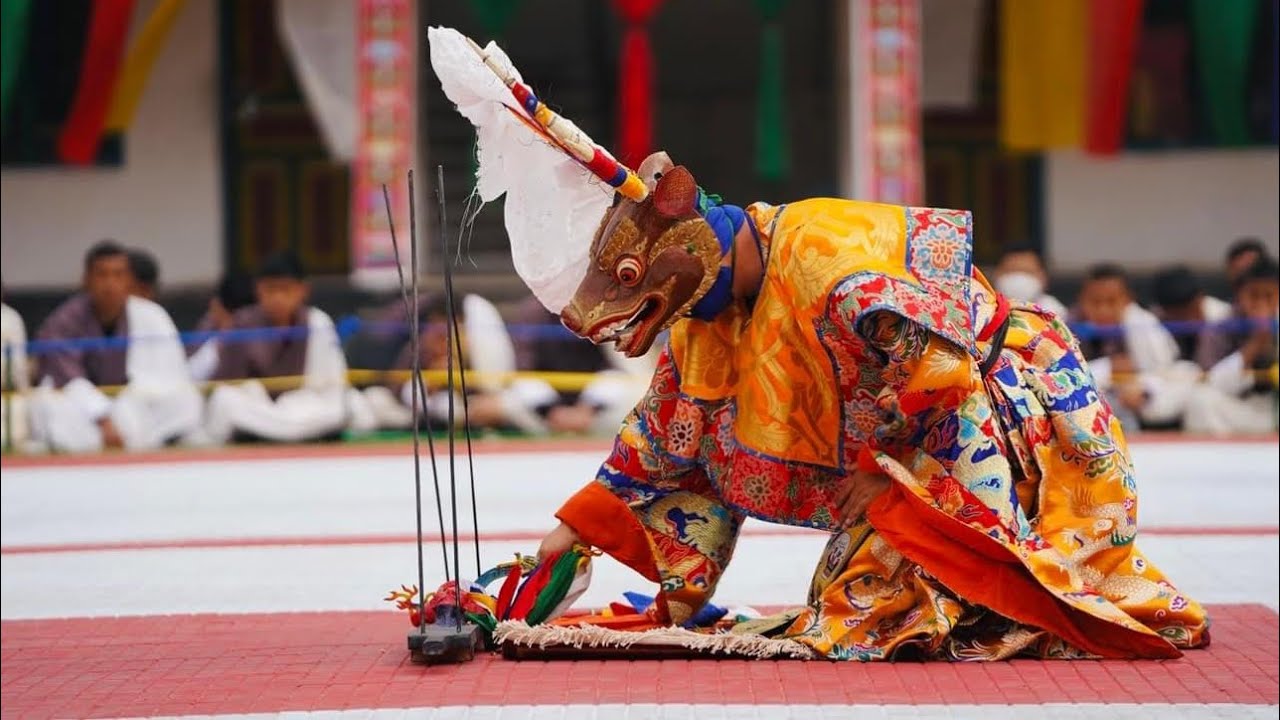 Shacham || Religious Festival In Bhutan || Buddhist Mask Dance || Buddhism |Rangjung Woesel Choling