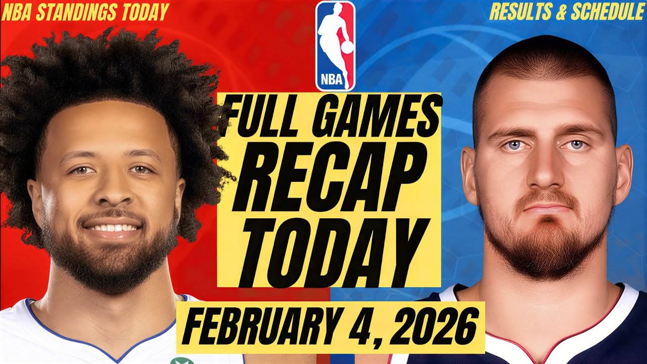 NBA STANDINGS TODAY FEBRUARY 4, 2026 | NBA LIVE GAMES SCHEDULE | NBA RESULTS TODAY