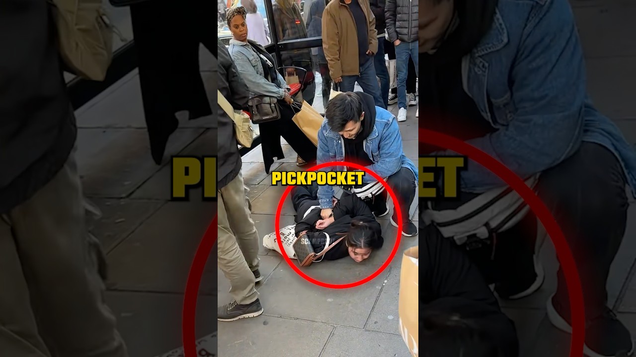 Карманник пойман тайными полицейскими 😮