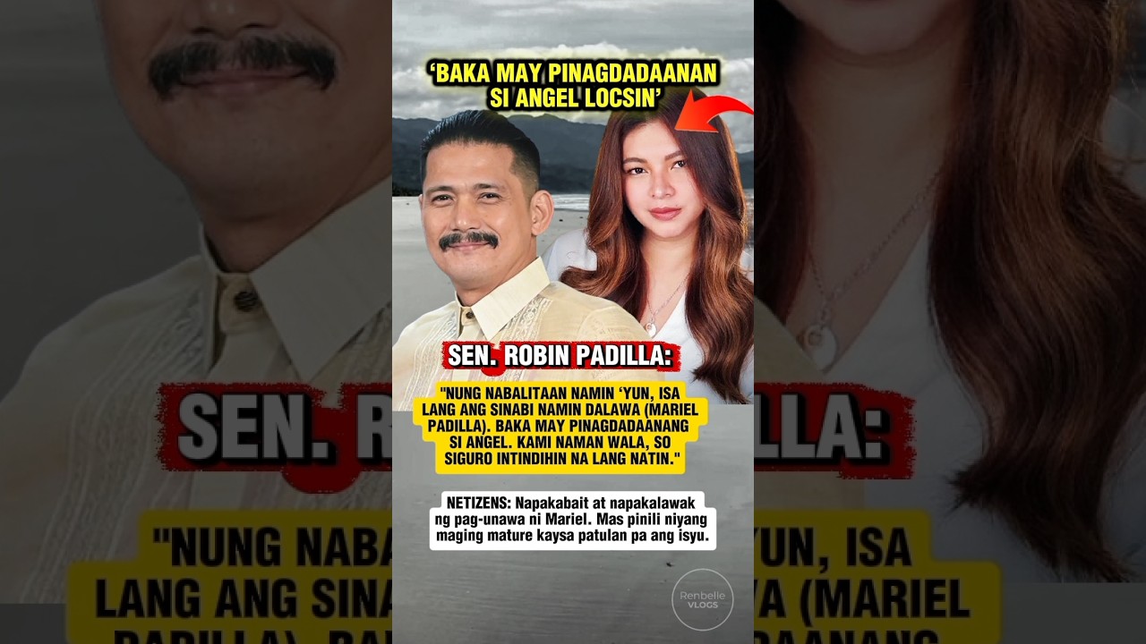 Sen. Robin Padilla At Mariel Padilla, May Naging Pahayag Kay Angel Locsin! 💖 #shorts