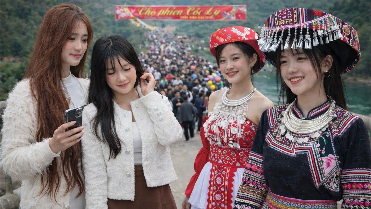 Cầu cốc ly mùng 1 tết - gái xinh du xuân 2026