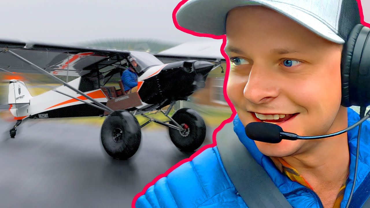 Полет по дождливой реке на Super Patriot Cub