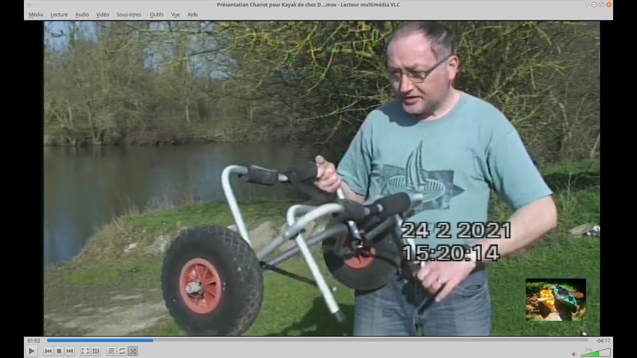 Présentation de chariot pour kayak de chez D......