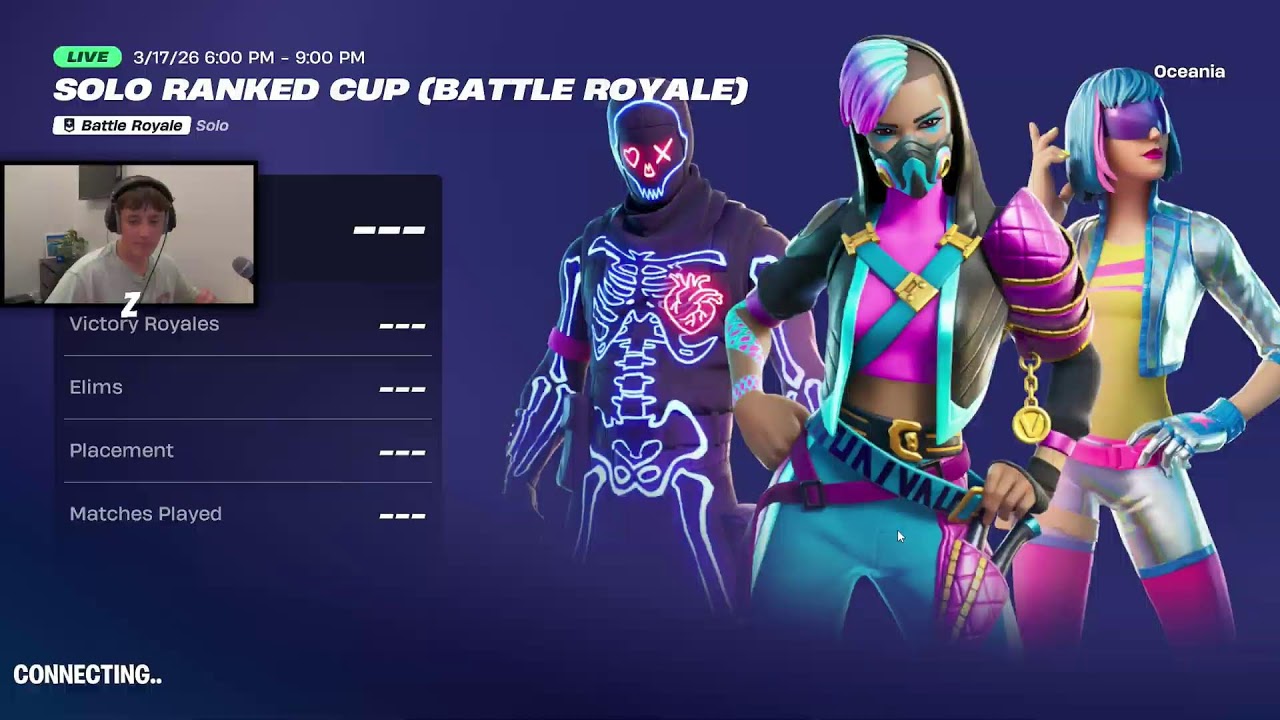 LIVE -🚨WINNING RANKED SOLO CUP!🚨 (Fortnite)