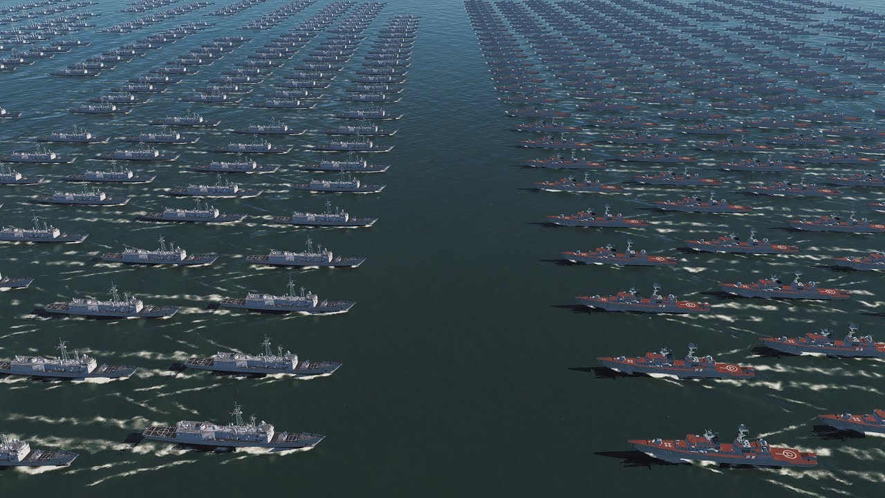100 USA vs 100 RUSSIAN Destroyers - DCS 2.5 (4K Gameplay)