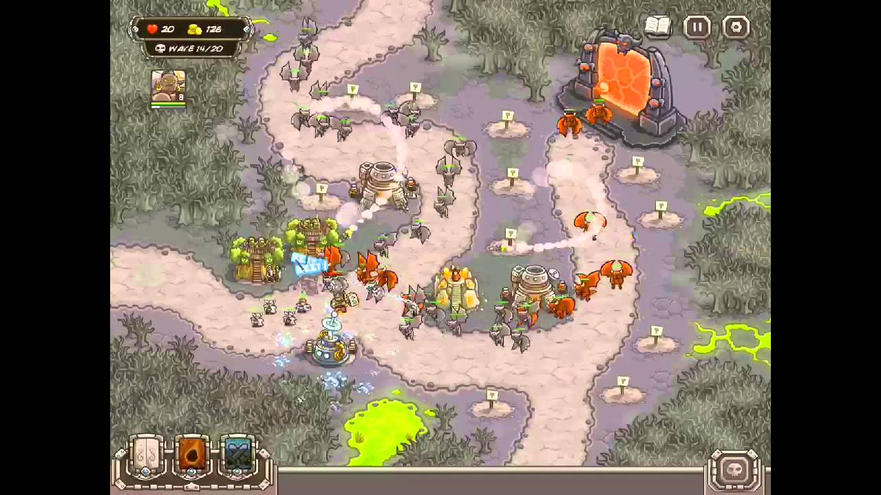 Kingdom Rush HARD DIFFICULTY- Rotten Forest Campaign on iPad