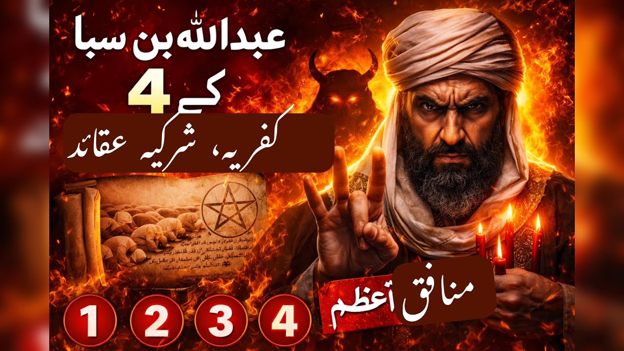 منافق اعظم عبداللہ بن سبا کے 4 کفریہ، شرکیہ عقائد
