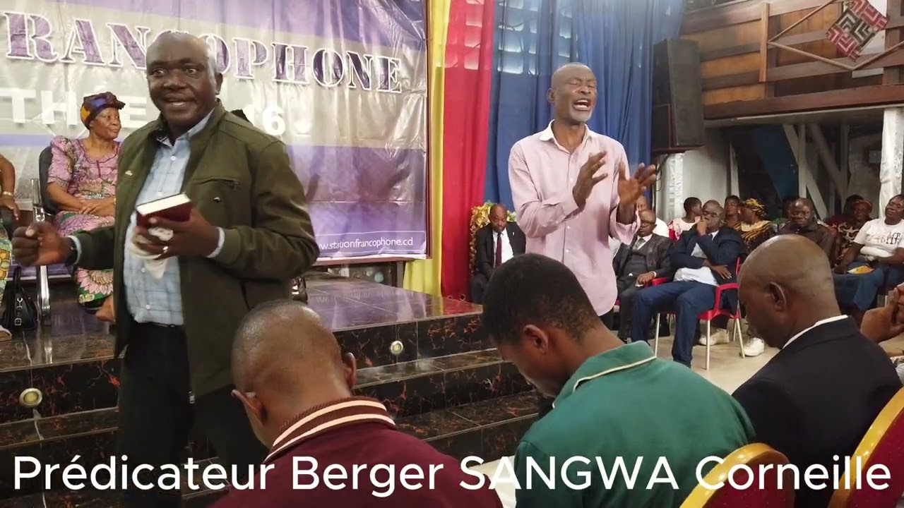 . Berger Corneille SANGWA nous a livré une prédication d’une profondeur rare, pleine de lumière