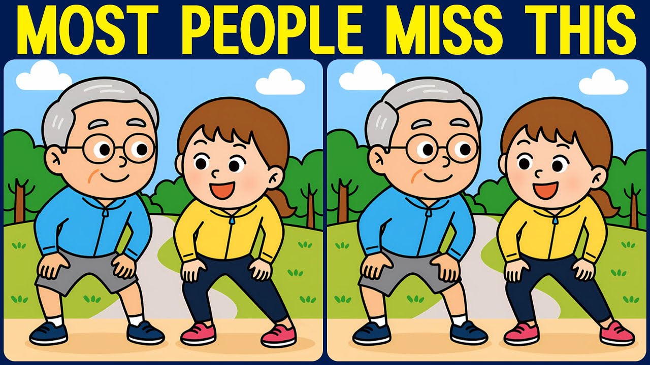 [Spot the Difference Brain Training] Try this slightly tricky puzzle.