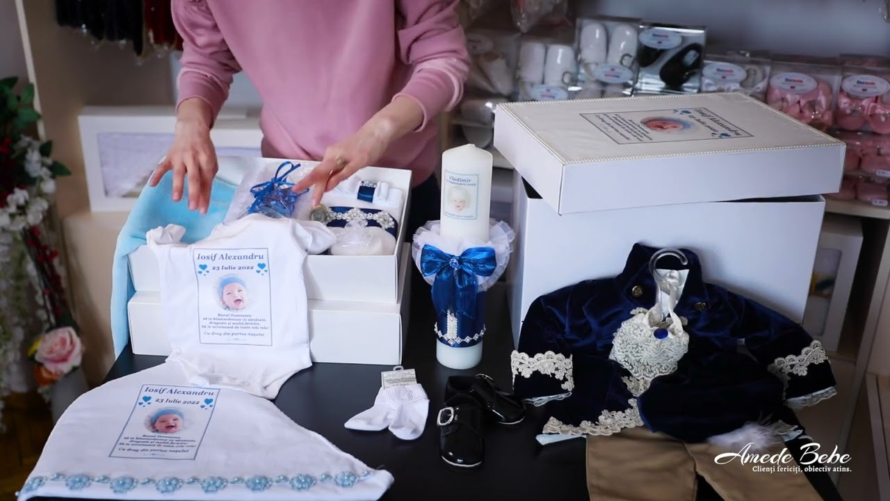 Fabrizio Bleumarin Set Botez “DeLuxe” 20 Piese