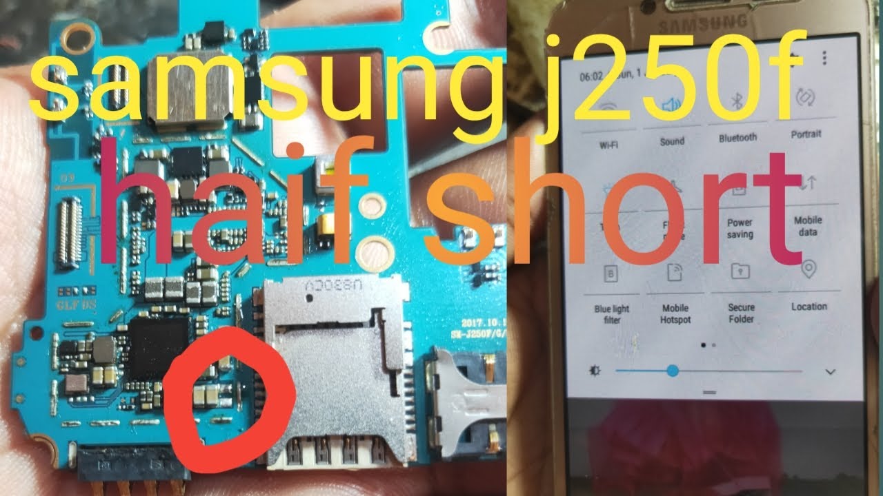 samsung j250f half short 40% short solution