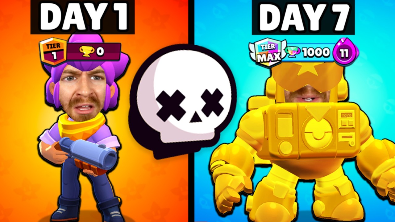 How I Survived 7 Days of Showdown Only Brawl Stars.. (gemming edition) 🤑