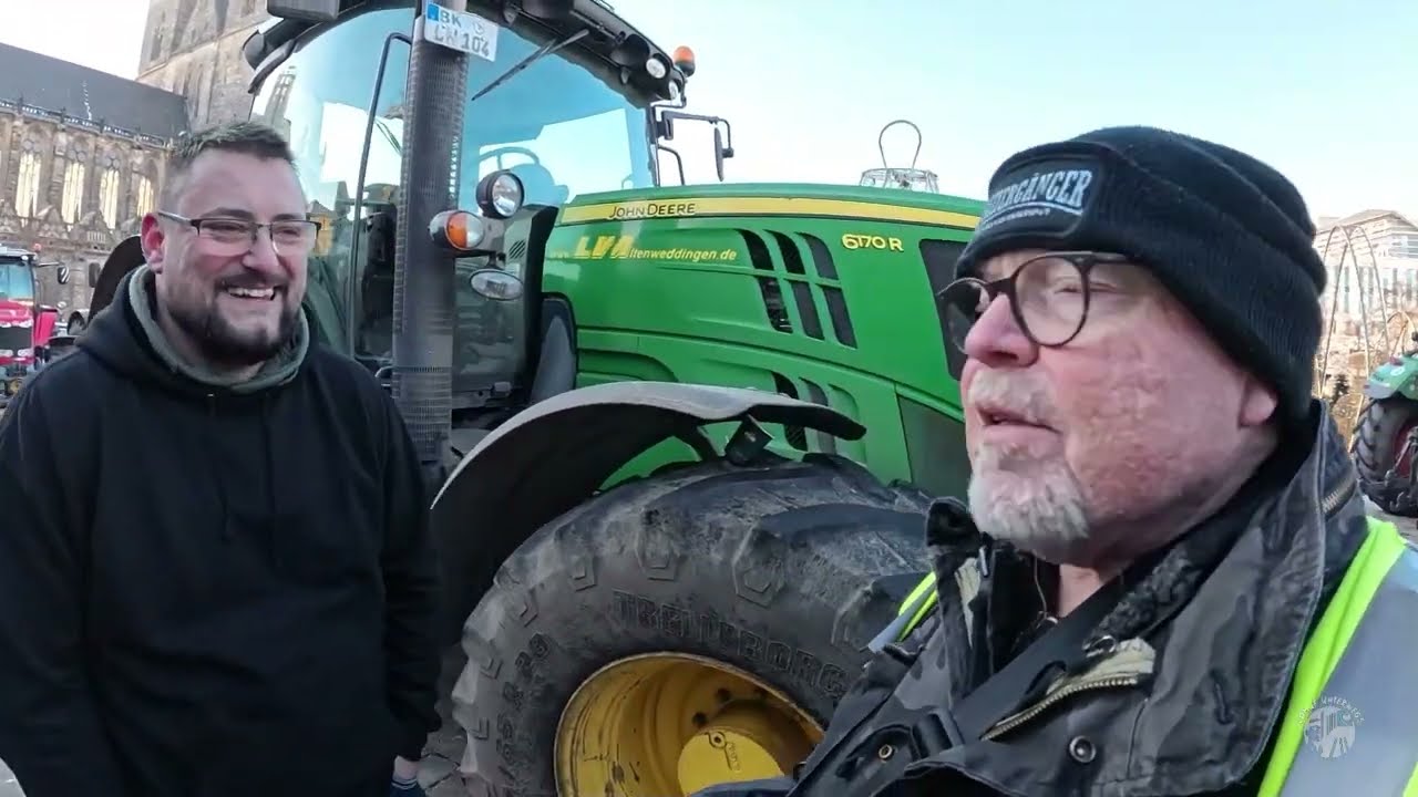 Der Bauer ist sauer !   Magdeburg  08.01.2024