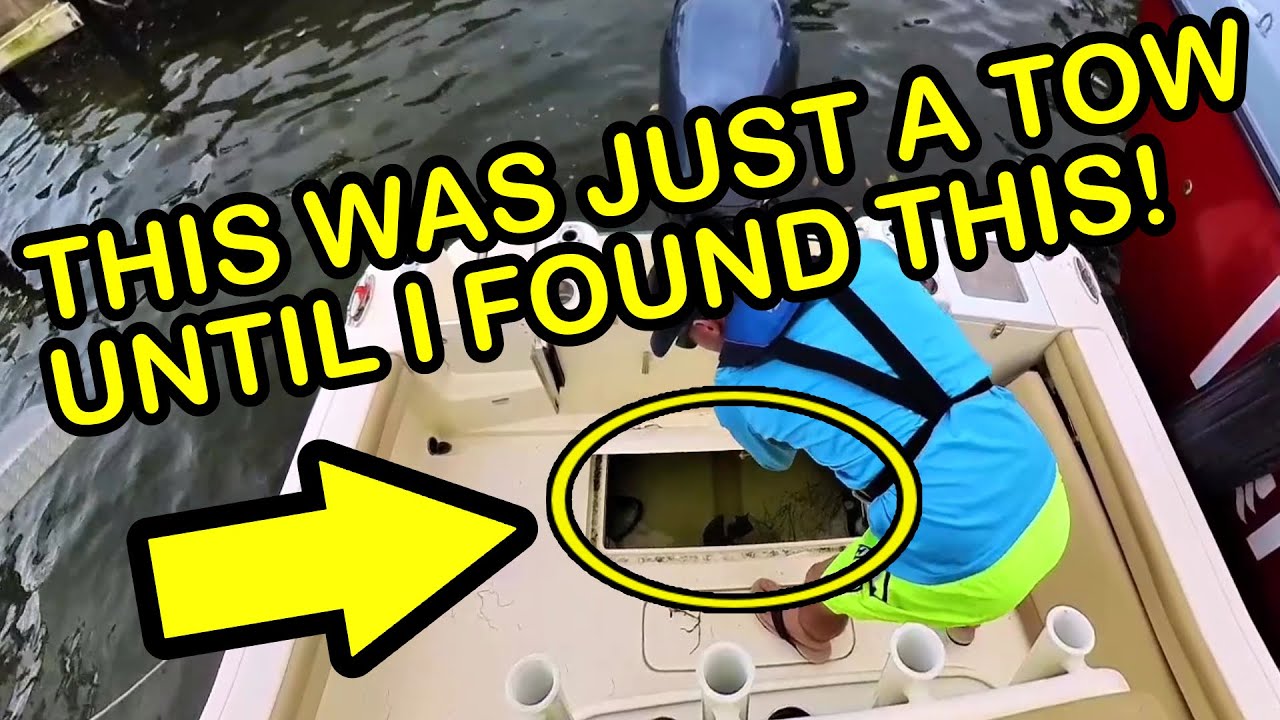Hurricane Aftermath: Towing Job Turns Salvage After Water Found Onboard | Salvage 21ft Scout