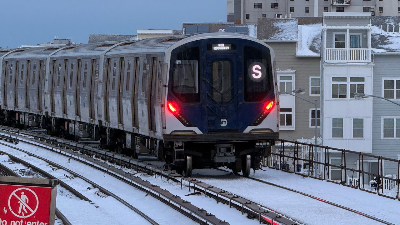 MTA 2026: R211As running on (S) Shuttle Train action to Euclid Avenue