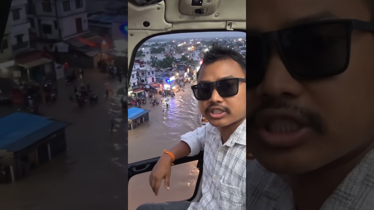 Наводнение в Гувахати #guwahativlog #guwahaticity #viralvideo