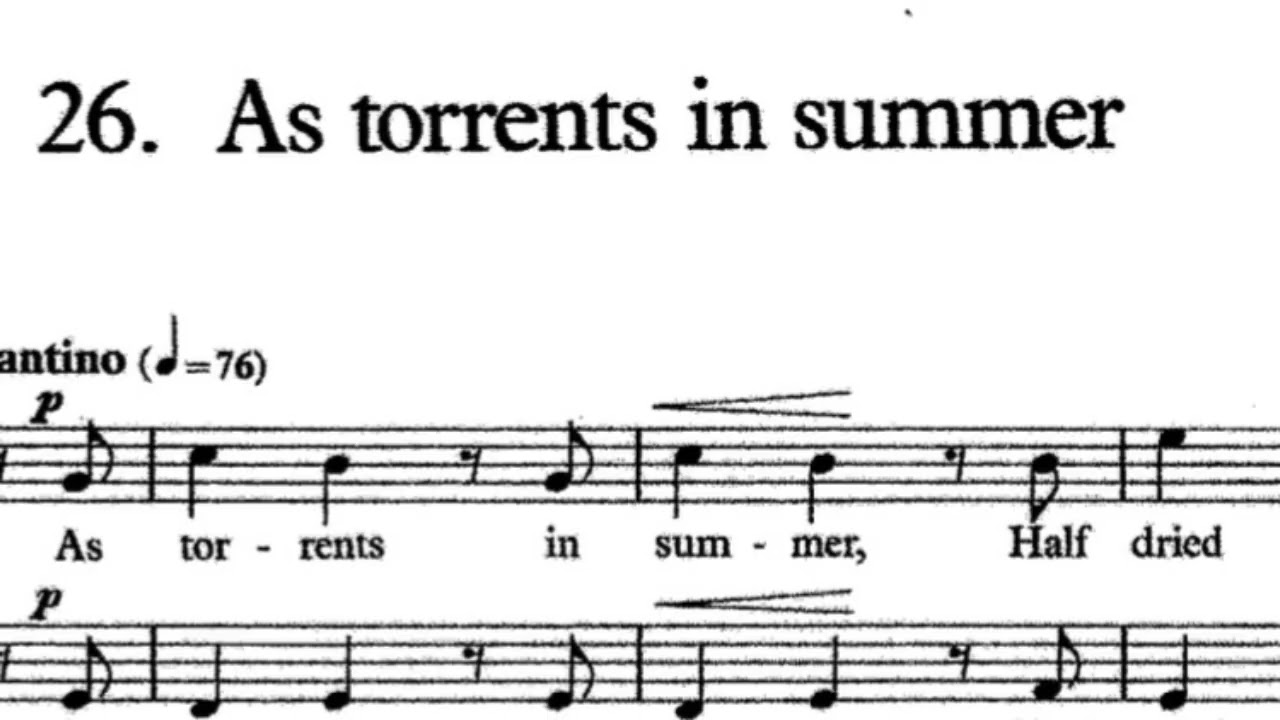 Elgar, As torrents in summer