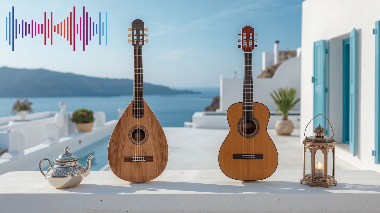 Calm by the Mediterranean  Flowing Oud & Guitar Instrumental for Work & Study