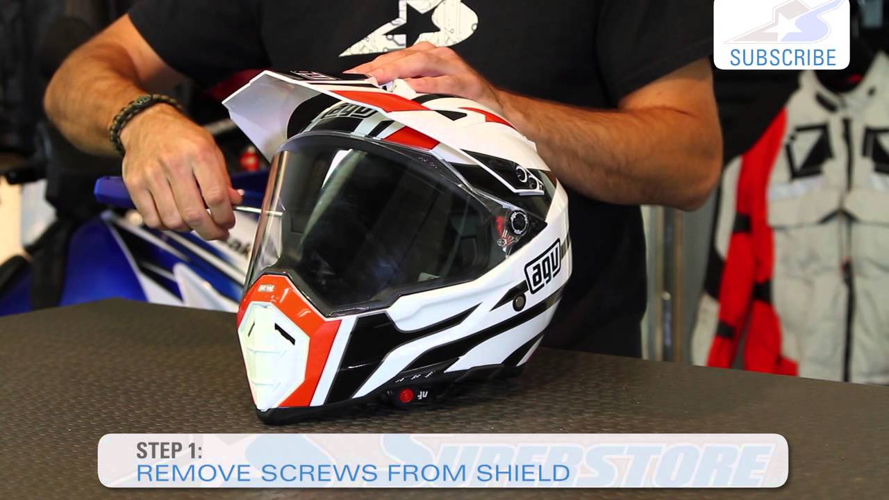 How To: Change the AGV AX-8 Face Shield | Motorcycle Superstore